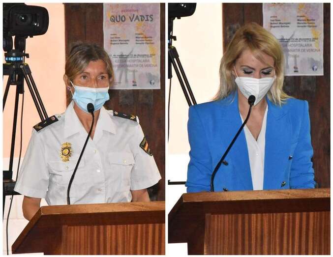 Cristina Quevedo y Rebeca Paniagua durante sus intervenciones en el Pleno de este jueves/TA.